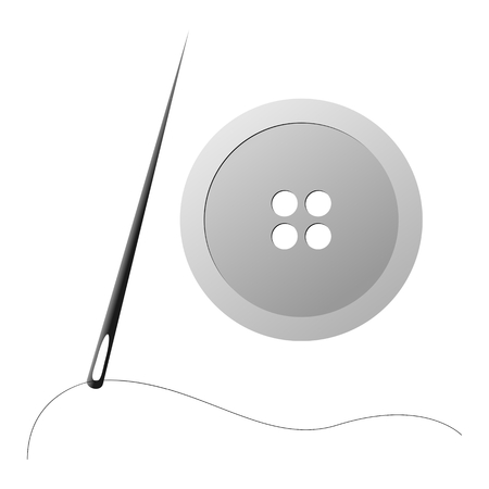 Button Needle and Threadのイラスト素材