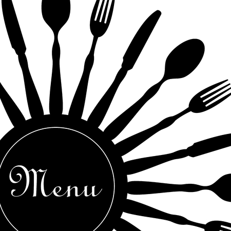 Restaurant menu design blackのイラスト素材