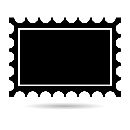 Postage stamp iconのイラスト素材
