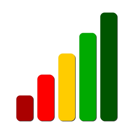 Colored progress iconのイラスト素材