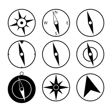 Compass iconsのイラスト素材