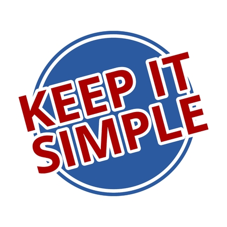 Keep it Simple blue circleのイラスト素材