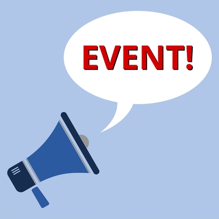 Megaphone with Event Announcementのイラスト素材