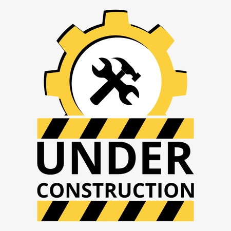 Vector sign under constructionのイラスト素材