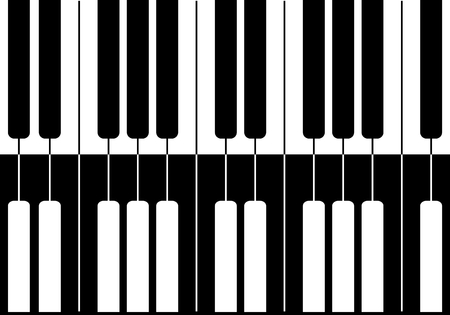 Music design Black piano mirrorのイラスト素材
