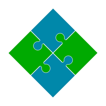 Puzzle logoのイラスト素材