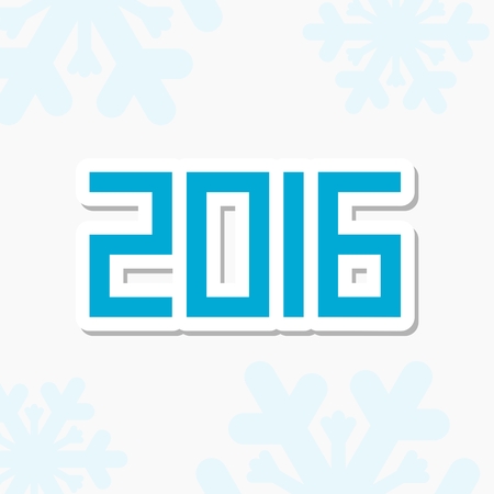 New Year 2016のイラスト素材