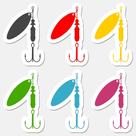 Fishing Lure color setのイラスト素材