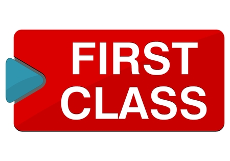 First Class Buttonのイラスト素材