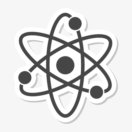 Atom icon stickerのイラスト素材