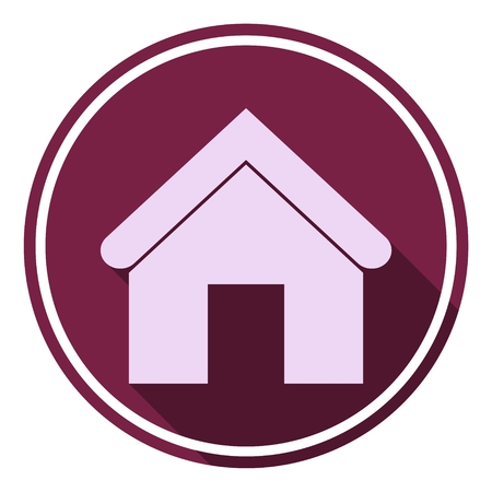 Home icon with long shadowのイラスト素材