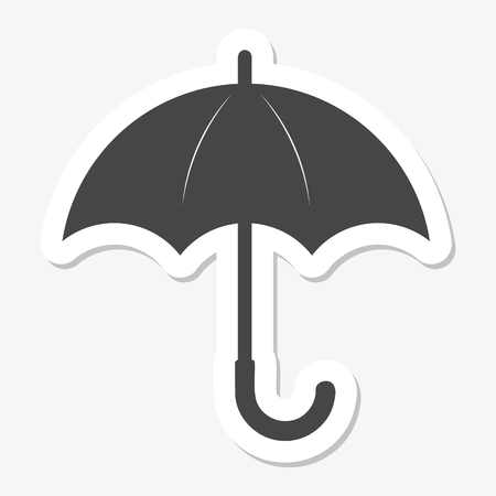 Umbrella icon stickersのイラスト素材