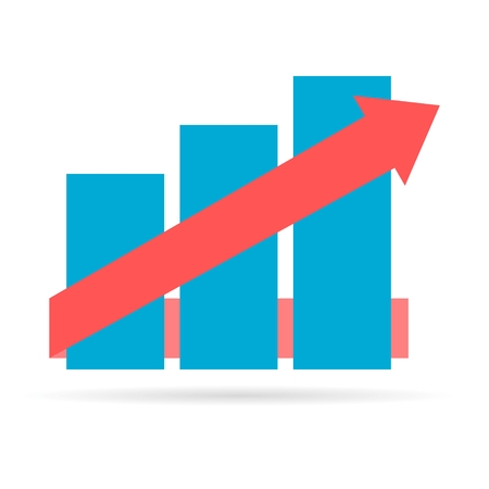Business graph iconのイラスト素材