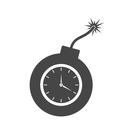 Simple clock bomb iconのイラスト素材