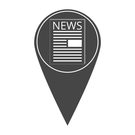 News icon map pointerのイラスト素材