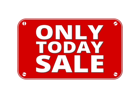 Only Today Sale - brass plateのイラスト素材
