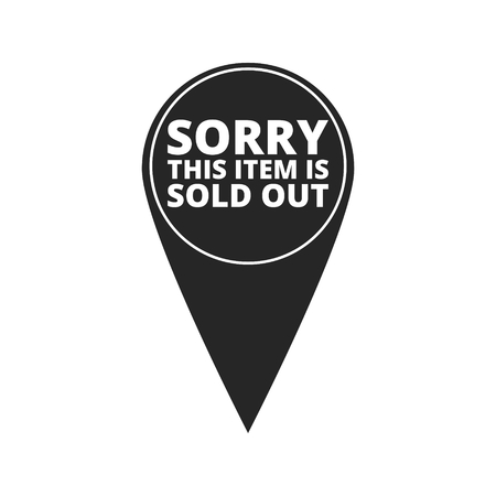 Sorry This Item is Sold Out - map pointerのイラスト素材