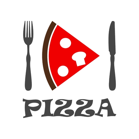 Pizza vector iconのイラスト素材