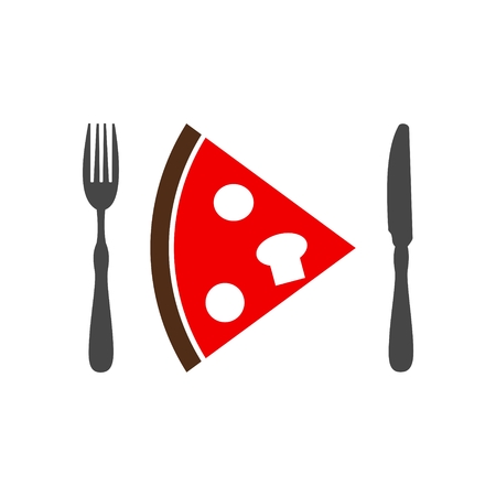Pizza vector iconのイラスト素材