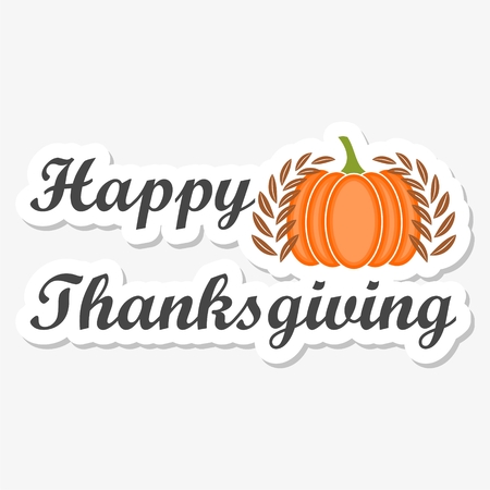 Happy Thanksgiving Dayのイラスト素材