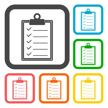 Checkmark Icons setのイラスト素材