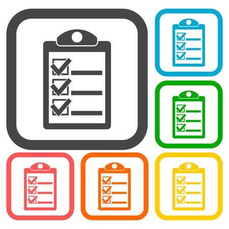 Checkmark Icons setのイラスト素材