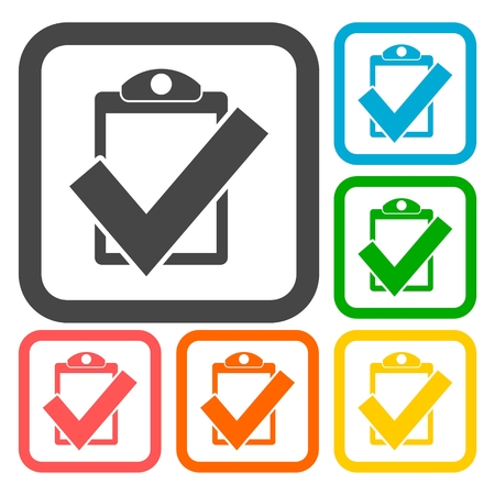 Checkmark Icons setのイラスト素材
