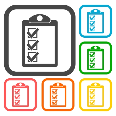 Checkmark Icons setのイラスト素材