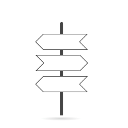 Road sign iconのイラスト素材