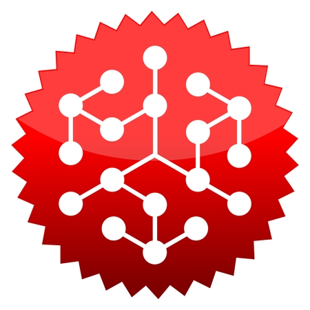 Red sun sign chemistryのイラスト素材