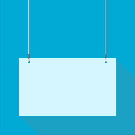 Hanging Sign blueのイラスト素材