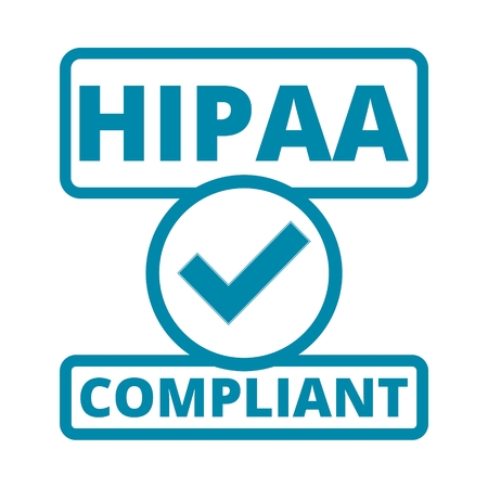HIPAA badge - Health Insurance Portability and Accountability Actのイラスト素材