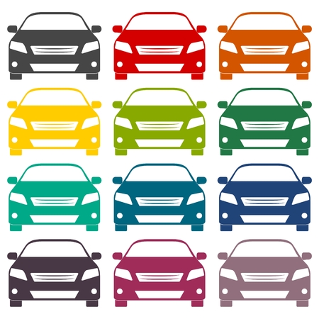 Car icons setのイラスト素材