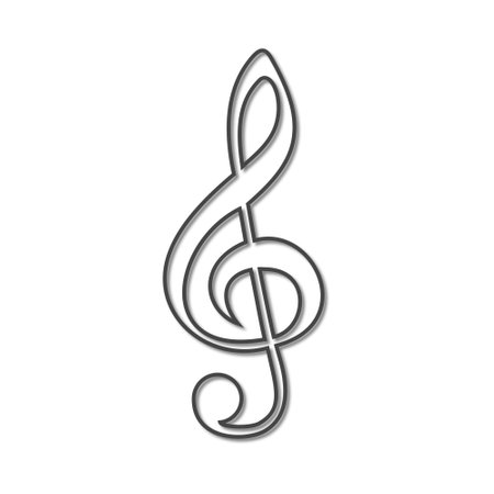 Treble Clef iconのイラスト素材