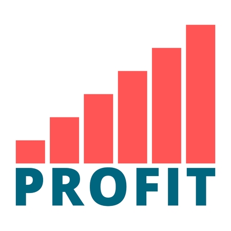 Profit graph concept iconのイラスト素材