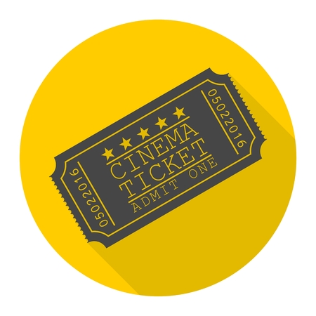 Cinema ticket vector illustration iconのイラスト素材