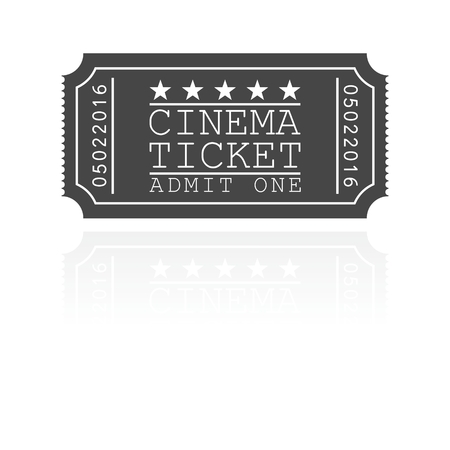 Cinema ticket vector illustration iconのイラスト素材