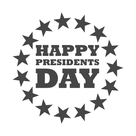 Presidents Day icon vector stock illustrationのイラスト素材