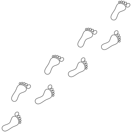 Footprint iconのイラスト素材