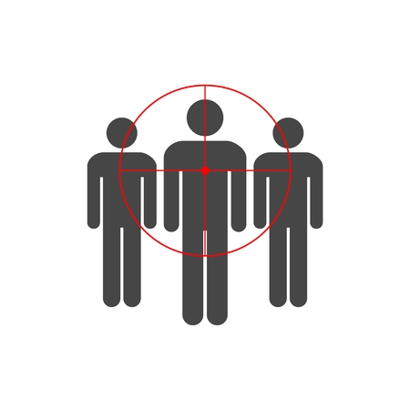 target audience icon. target audience signのイラスト素材