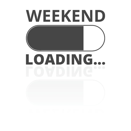 Weekend Loading iconのイラスト素材
