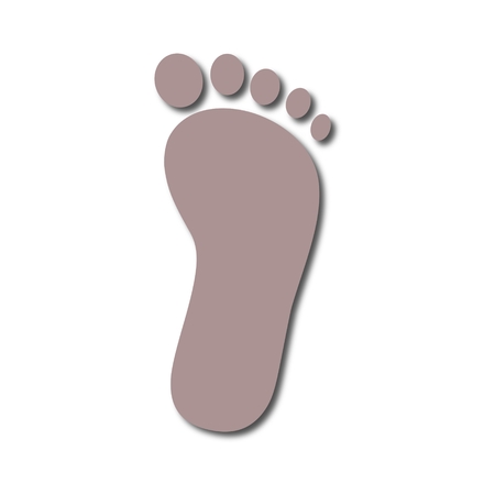 One footprint iconのイラスト素材