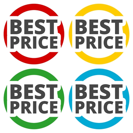 Best price icons setのイラスト素材