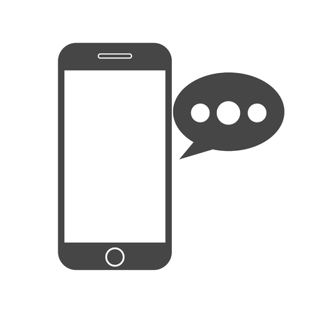 Smart phone, Voice message iconのイラスト素材