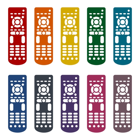 Remote control icons setのイラスト素材