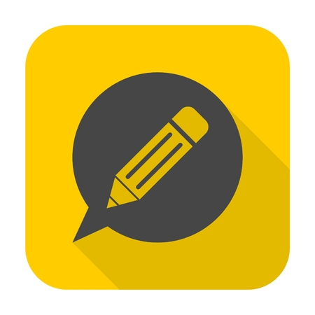 Blog icon with long shadowのイラスト素材