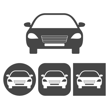 Car icon - vector icons setのイラスト素材