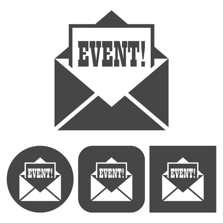 Event icon - vector icons setのイラスト素材