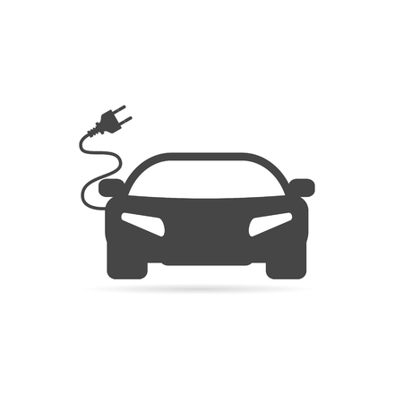 Electric car iconのイラスト素材