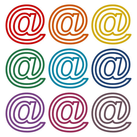 E-mail internet icons setのイラスト素材